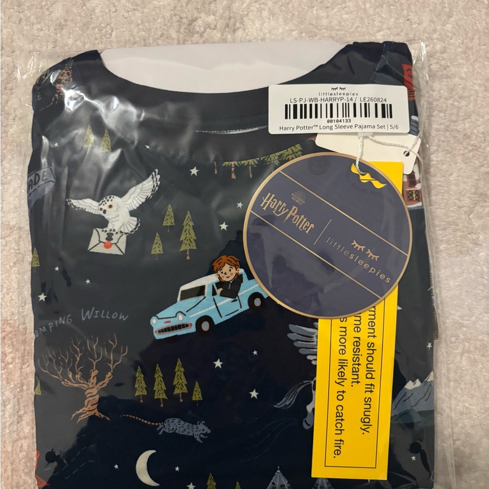 Little Sleepies Evening at Hogwarts LS pj set 5/6